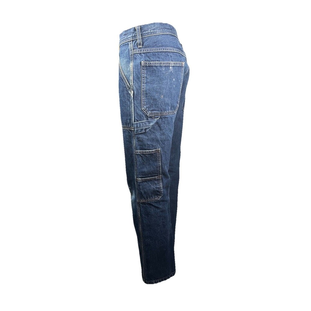 Wallace & Barnes J.Crew Carpenter Jeans 32x29 Denim Fatigue Utility Workwear - Picture 6 of 11